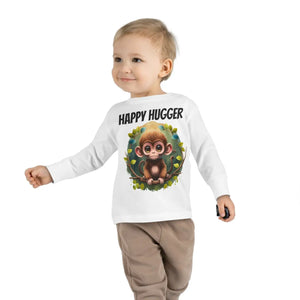 Soft Toddler Long Sleeve Tee - Monkey Mischief Design - Dipaliz - Baby & Clothing