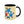 Vibrant Happy Molecule Accent Coffee Mug - Science Lover Gift - Dipaliz - Mugs