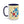 Vibrant Happy Molecule Accent Coffee Mug - Science Lover Gift - Dipaliz - Mugs