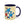 Vibrant Happy Molecule Accent Coffee Mug - Science Lover Gift - Dipaliz - Mugs