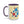 Vibrant Happy Molecule Accent Coffee Mug - Science Lover Gift - Dipaliz - Mugs