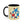 Vibrant Happy Molecule Accent Coffee Mug - Science Lover Gift - Dipaliz - Mugs