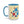Vibrant Happy Molecule Accent Coffee Mug - Science Lover Gift - Dipaliz - Mugs