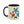 Vibrant Happy Molecule Accent Coffee Mug - Science Lover Gift - Dipaliz - Mugs