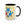 Vibrant Happy Molecule Accent Coffee Mug - Science Lover Gift - Dipaliz - Mugs