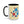 Vibrant Happy Molecule Accent Coffee Mug - Science Lover Gift - Dipaliz - Mugs