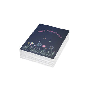 Happy Mother’s Day Floral Greeting Card, Pack of 1/10/30/50 - Cards