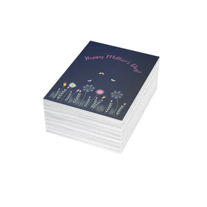 Happy Mother’s Day Floral Greeting Card, Pack of 1/10/30/50 - Cards
