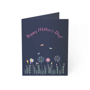 Happy Mother’s Day Floral Greeting Card, Pack of 1/10/30/50 - Cards