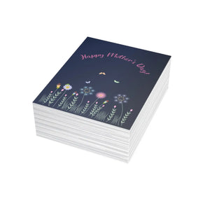 Happy Mother’s Day Floral Greeting Card, Pack of 1/10/30/50 - Cards