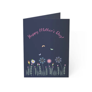 Happy Mother’s Day Floral Greeting Card, Pack of 1/10/30/50 - Cards