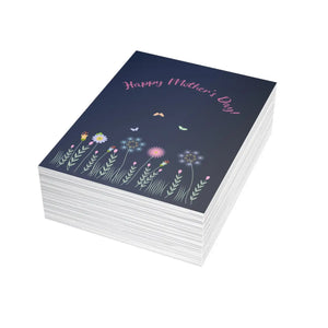 Happy Mother’s Day Floral Greeting Card, Pack of 1/10/30/50 - Cards