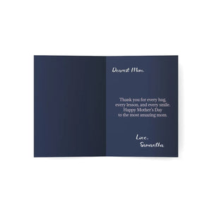 Happy Mother’s Day Floral Greeting Card, Pack of 1/10/30/50 - Cards
