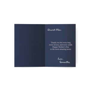 Happy Mother’s Day Floral Greeting Card, Pack of 1/10/30/50 - Cards
