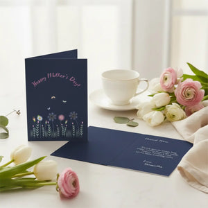 Happy Mother’s Day Floral Greeting Card, Pack of 1/10/30/50 - Cards