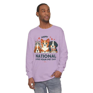 Happy National Love Pet Day Long Sleeve Tee - Dipaliz - T-shirts