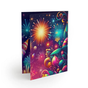 Stylish New Year Greeting Cards - Uncoated Cardstock - Dipaliz - Note