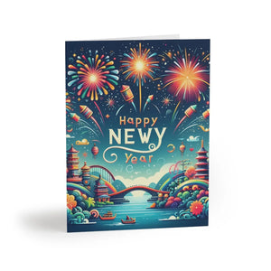 Stylish Year Greeting Cards - Uncoated Cardstock - Dipaliz - Business