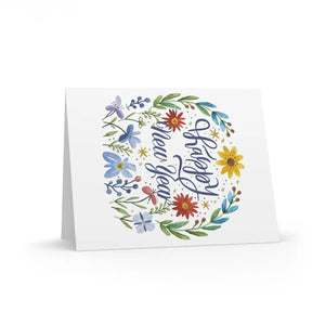 Vibrant Greeting Cards - Matching White Envelopes - Dipaliz - & Note
