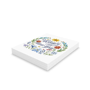 Vibrant Greeting Cards - Matching White Envelopes - Dipaliz - & Note