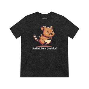 Happy Quokka Triblend Tee - Soft Unisex Style - Dipaliz - T-shirts