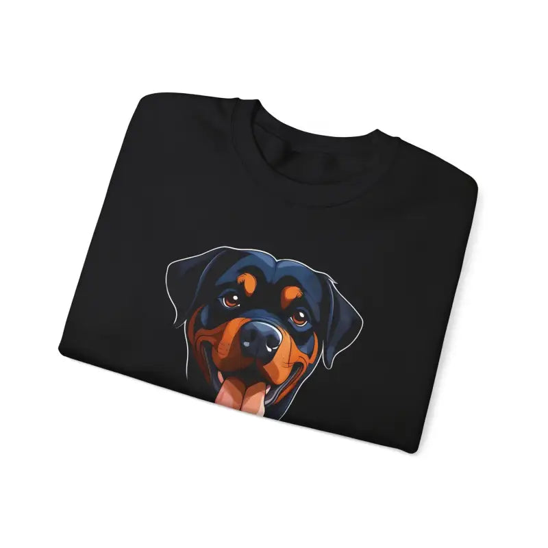 Happy Rottweiler Unisex Heavy Blend Crewneck Sweatshirt