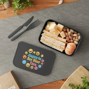Emoji Pla Lunch Container Happy Face Bento Box - Dipaliz - Containers