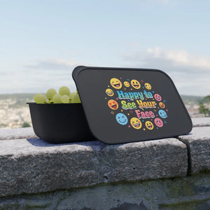 Emoji Pla Lunch Container Happy Face Bento Box - Dipaliz - Containers