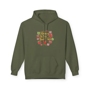 Cozy Fruit Wreath Graphic Pullover - Casual Cotton - Dipaliz - s / Military Green - Hoodie