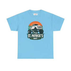 T-shirt - Happy St Patrick Unisex Heavy Cotton Tee - Comfortable Style - Dipaliz Sky / s