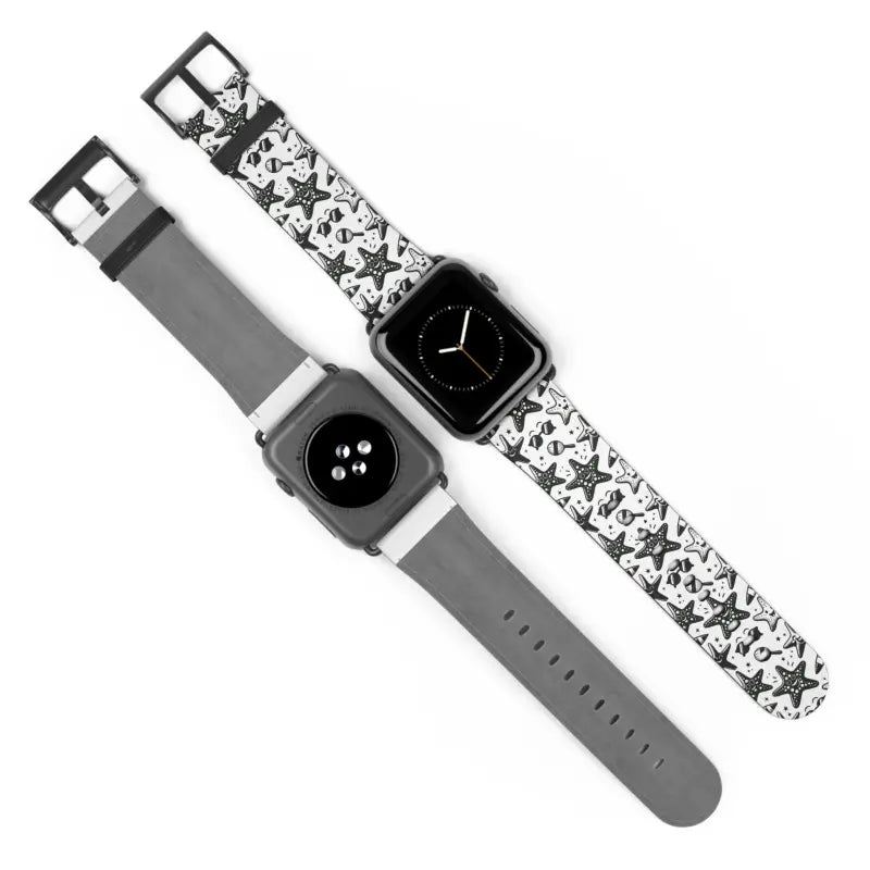 Elevate your Style: Happy Starfishes Faux Leather Watch Band - Accessories