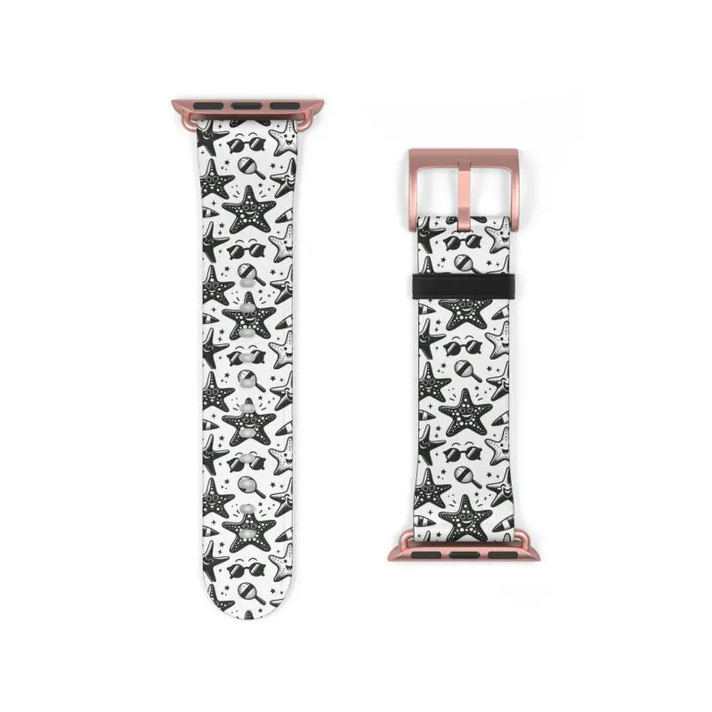 Elevate your Style: Happy Starfishes Faux Leather Watch Band - Accessories