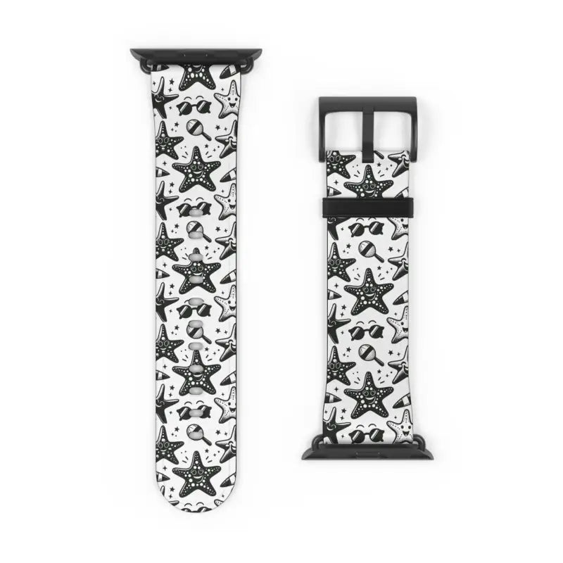 Elevate your Style: Happy Starfishes Faux Leather Watch Band - Accessories