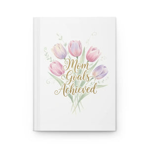Floral Hardcover Journal Mom Goals Achieved - Dipaliz - Journals