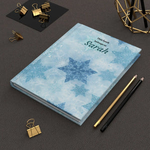Personalized Winter Snowflake Hardcover - Dipaliz - Journals