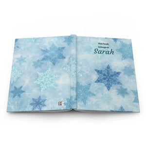 Personalized Winter Snowflake Hardcover - Dipaliz - Journals