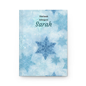 Personalized Winter Snowflake Hardcover - Dipaliz - Journals