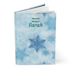 Personalized Winter Snowflake Hardcover - Dipaliz - Journals