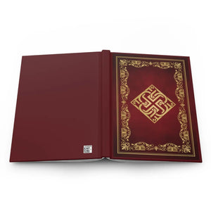 Vintage Ornate Gold Hardcover Journal - Burgundy - Dipaliz - Journals