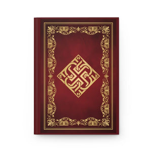 Vintage Ornate Gold Hardcover Journal - Burgundy - Dipaliz - Journals