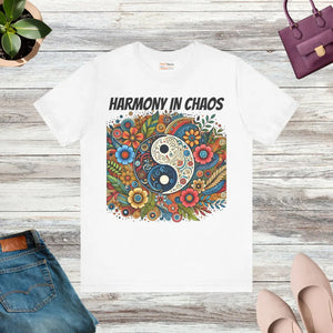 Soft Jersey Yin Yang Harmony Unisex Tee Cotton - Dipaliz - T-shirts