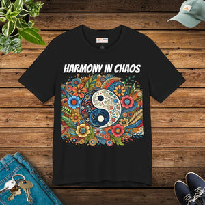 Soft Jersey Yin Yang Harmony Unisex Tee Cotton - Dipaliz - T-shirts