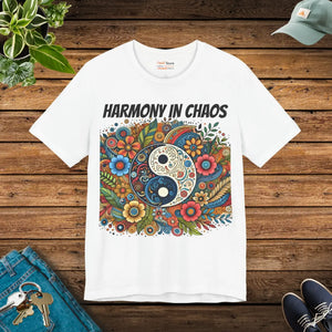Soft Jersey Yin Yang Harmony Unisex Tee Cotton - Dipaliz - T-shirts