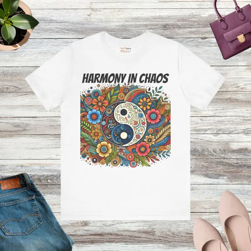 Yin Yang Harmony Unisex Jersey Short Sleeve Tee - T-shirt