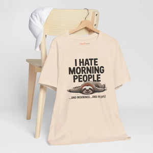Soft Jersey Short Sleeve - Hate Morning People - Dipaliz - T-shirts