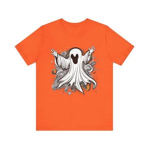 Jersey Short Sleeve Tee - Spooky Ghost Design - Dipaliz - T-shirts