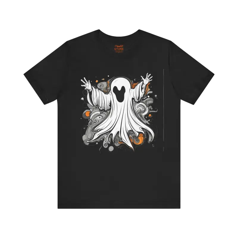 Captivating Spooky Ghost Jersey Short Sleeve Tee - T-shirt