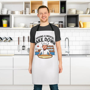 Colorful Mental Bake Apron - Tie-back Closure Kitchen Style - Dipaliz