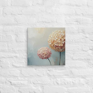 Hydrangea Painting Canvas Art Vibrant Home Decor - Dipaliz - 14″×14″ - Paintings