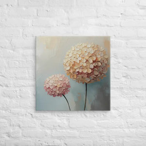 Hydrangea Painting Canvas Art Vibrant Home Decor - Dipaliz - 24″×24″ - Paintings